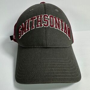 Smithsonian Est 1846 Baseball Cap Grey Maroon American Needle Adjustable